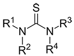 Công thức cấu tạo Thiourea