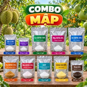 COMBO MẬP – Bộ phối trộn tham khảo DA-6, Triacontanol cùng trung vi lượng chelate cho giai đoạn nuôi thân, cành, tán