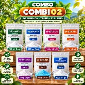 COMBO COMBI 02 – Bộ phối trộn tham khảo vi lượng chelate cho giai đoạn bật chồi, ra đọt